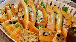 فطائر الصباح(صفيحة الجبنه)️بعجينه سحريه لكافة انواع المعجنات! .  Cheese Pastries