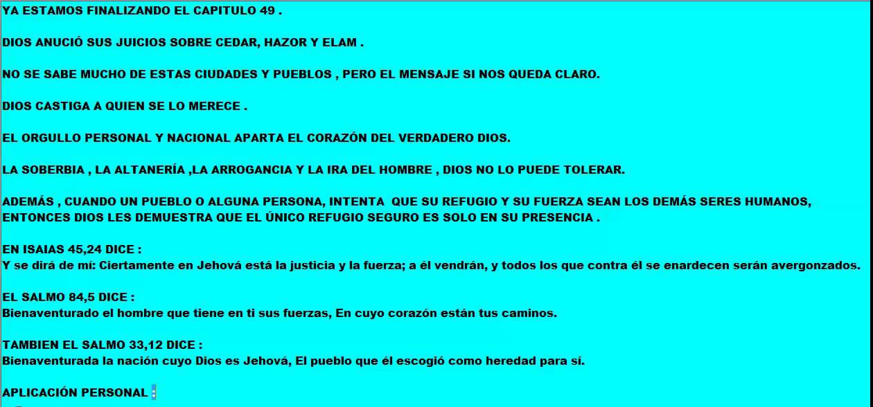 Jeremias,capitulo 49,23 39 youtube Q es altaneria