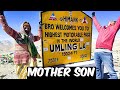 Mother son conquer worlds highest pass  umling la pass