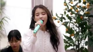 [IU] ' eight ' Acoustic Ver . live clip