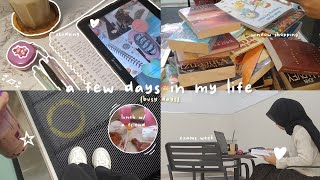 a few days in my life ♡︎: studying, exams, lunch with a friend, window shopping & more