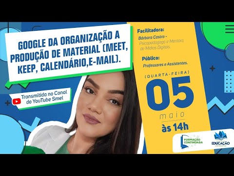 Google da organização a produção de material (Meet, Keep, Calendário, E-mail)