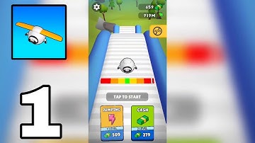 Sky Glider 3D Gameplay Walkthrough || Level 1-15 || Part 1 || {Android} By Voodoo