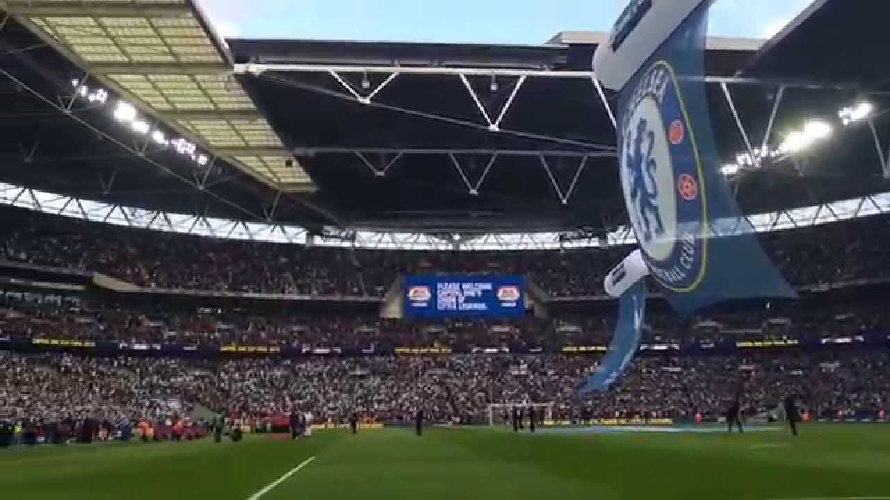 God Save The Queen @ Wembely - League Cup Final 2015 - Chelsea v Spurs