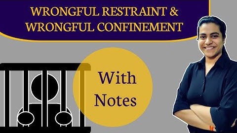 Difference between Wrongful Restraint and Wrongful Confinement | Section 339 and 340 of IPC