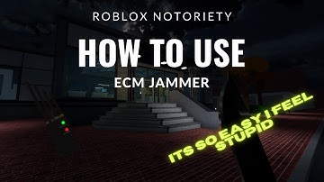 Roblox Notoriety | How to use ECM Overdrive skill in Roblox Notoriety