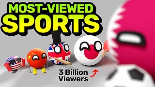 COUNTRIES SCALED BY MOST-VIEWED SPORT EVENTS | Countryballs Animation image