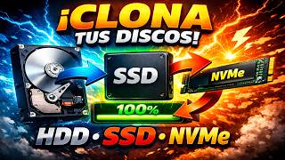 🔥Como clonar un disco HDD a un SSD, o un disco 3,5" a uno de 2,5"- Clonar Windows👉Fácil y Sencillo