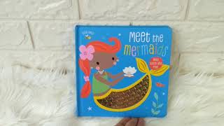 Busy Bees Meet the Mermaids Board Book with Touch and Feel