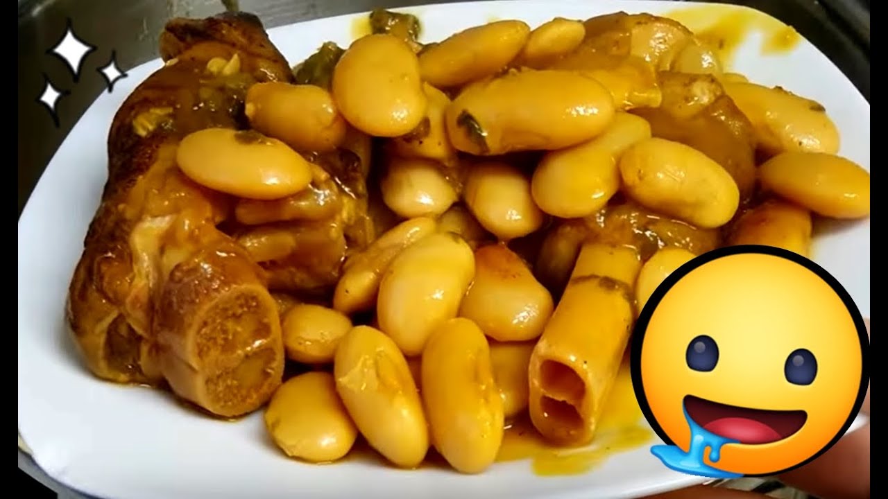 Alubias con patas de cordero