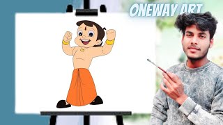 How to Chota Bheem Easy | Step by Step simple drawing method screenshot 5