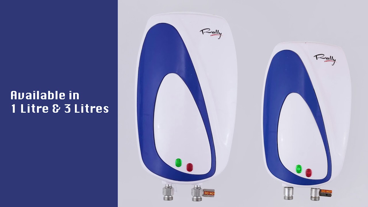 Capacity(Litre): 5 Litre Rally Polo Geyser, White, 2000 W