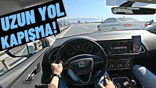 Uzun Yol Bmw 320D Kapişma Seat Leon Uzun Yol Vlog Pov Sürüş