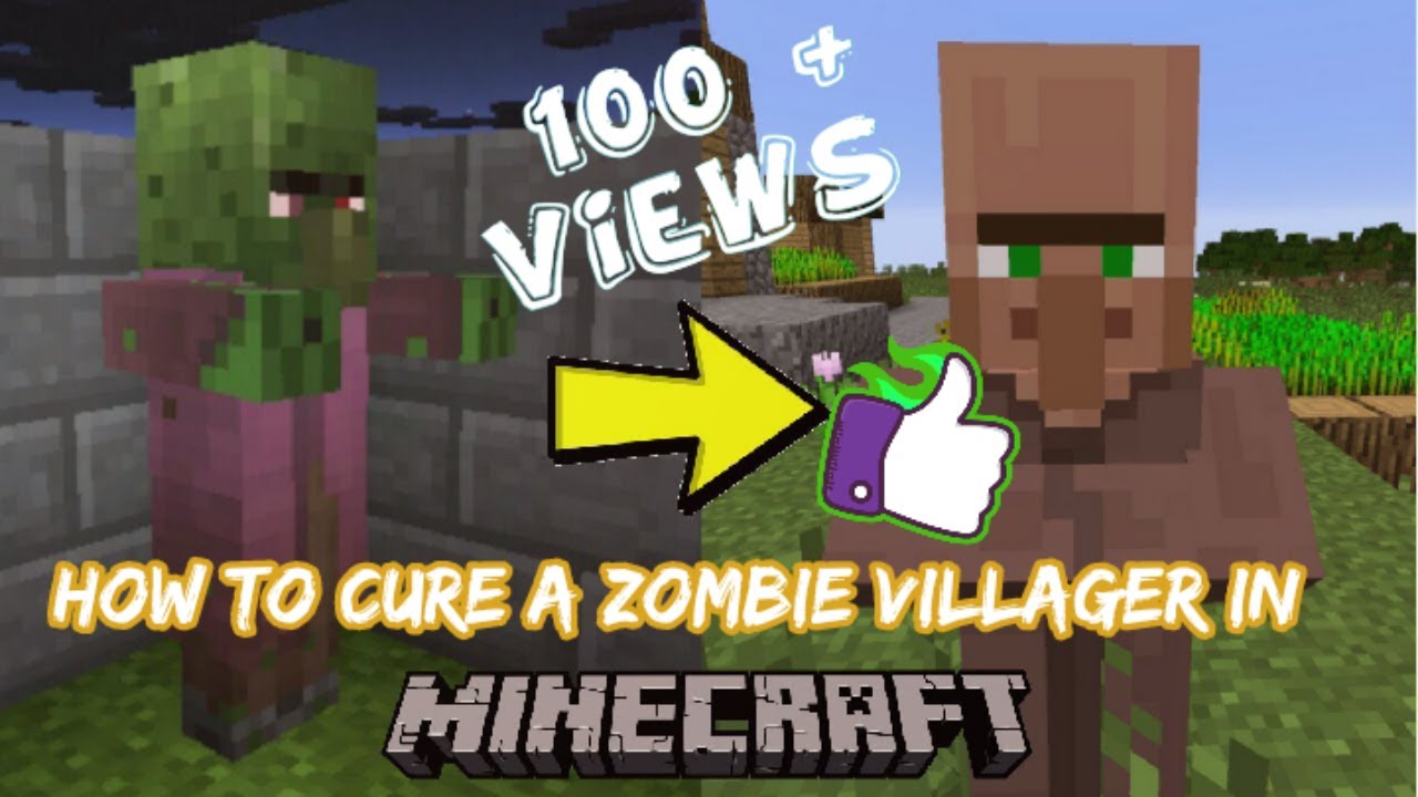 How to cure a zombie villager in Minecraft (tutorial) YouTube