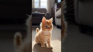 YouTube Upload Title: Tiny Kitten Attacks "Invisible" Bug 😱🐾 #shortsfeed #catlifes #catlife