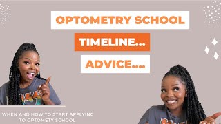 Optometry School Timeline and Advice | The application process