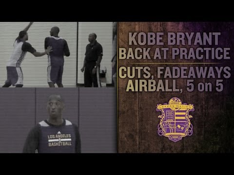 Kobe Bryant: Full Speed At Lakers Practice - VIDEO Of Him Shooting, Cutting, Even An Airball!