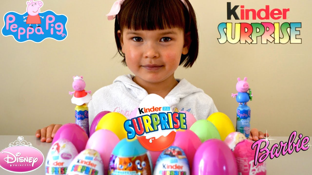 20 Surprise Eggs Kinder Eggs Toys Unboxing! A lot of surprise Toys