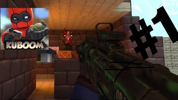 Kuboom gameplay walkthrough-#1 (IOS gameplay)-Team Deathmatch (gun:DP12)