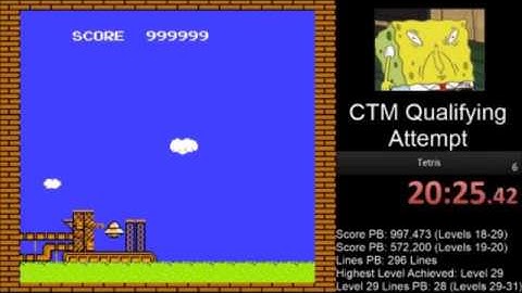 NES Tetris - My First Maxout and 1.1 Million (Former Goofy Foot WR)