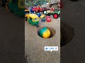 jcb pushing nw truck autorickshaw and autorickshaw 2 tractor near in pit #jcbtoys #jcb #jcpbackhoe