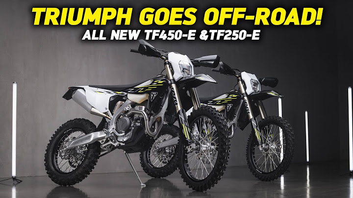 ALL NEW 2026 TRIUMPH OFF-ROAD BIKES - TF450-E & TF250-E