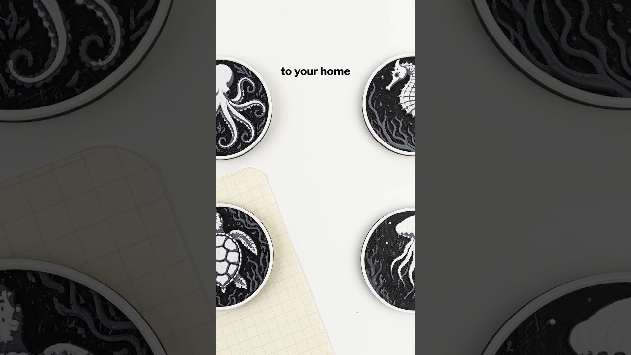 Ocean Wildlife Fridge Magnets - Link in bio.  