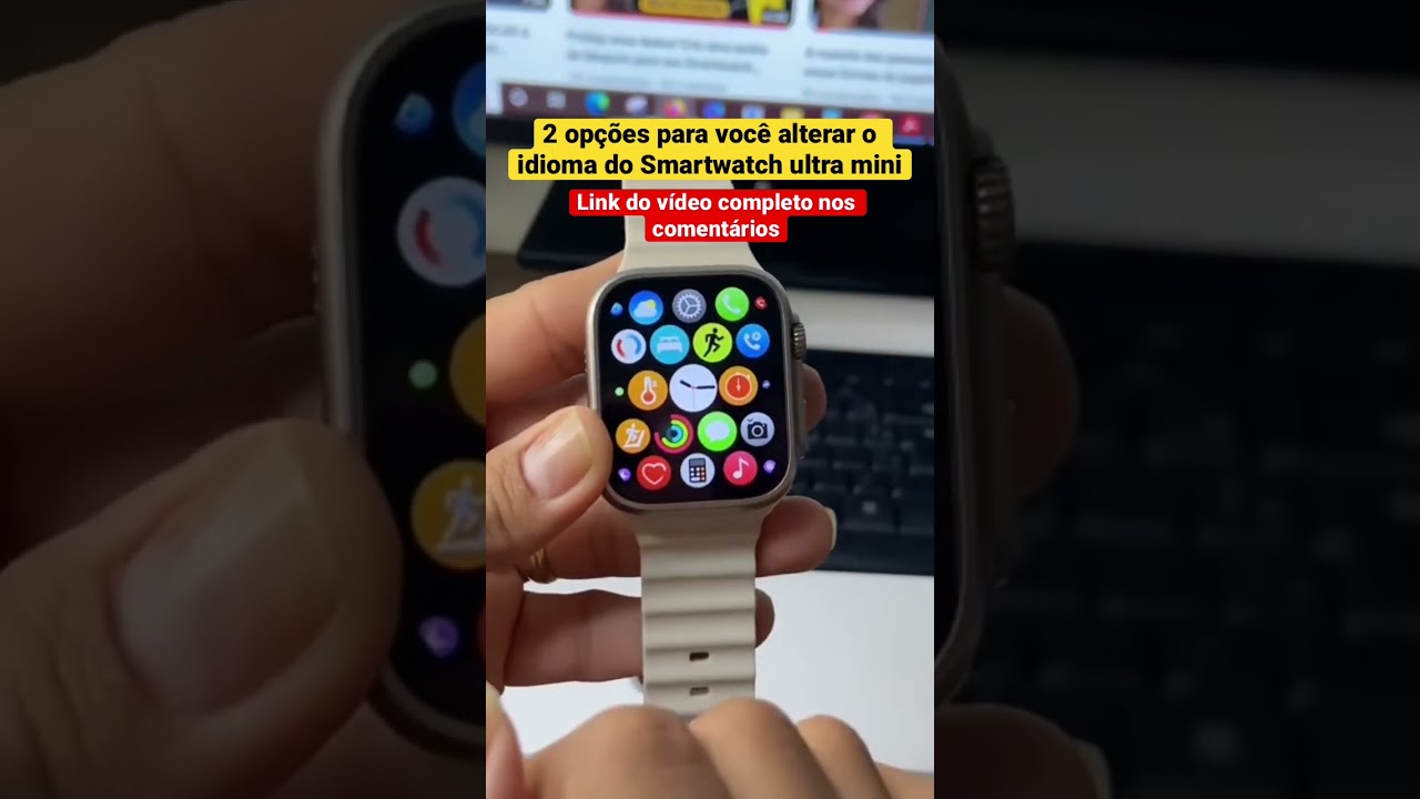 Você já cone essas opções para alterar o idioma do Smartwatch ultra mini? #smartwatch #shorts #short