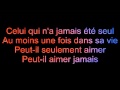 Garou paroles seul