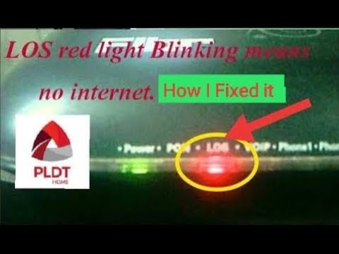 How I Fixed and Removed Blinking Red LOS in PLDT Internet Modem