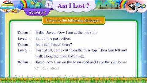 STD_ 7 ENGLISH sem2 || Unit 1 Am I Lost || Activity 8