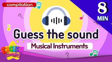 Theme "Guess the sound"  (Musical Instruments) - Kids vocabulary  - First Dictionary