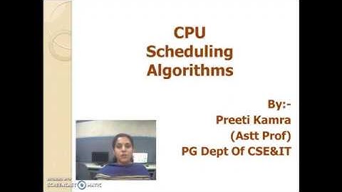 CPU Scheduling Algorithm in Operating System