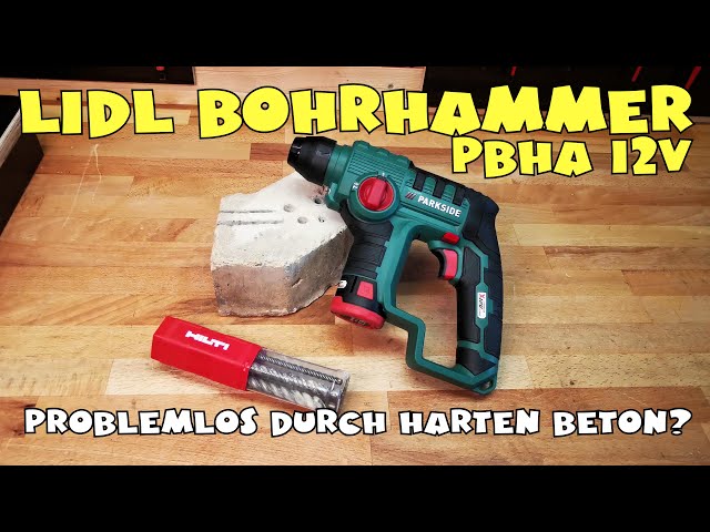 LIDL - PARKSIDE® Akku Bohrhammer PBHA 12 A1 Solo - YouTube