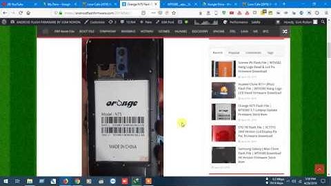 Orange N75 Flash File | MT6580 5.1 Lolipop Update Firmware Stock Rom