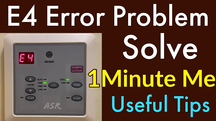 E4 error show how Remove Tip trick Learn why E4 Error show practically for new technician must watch