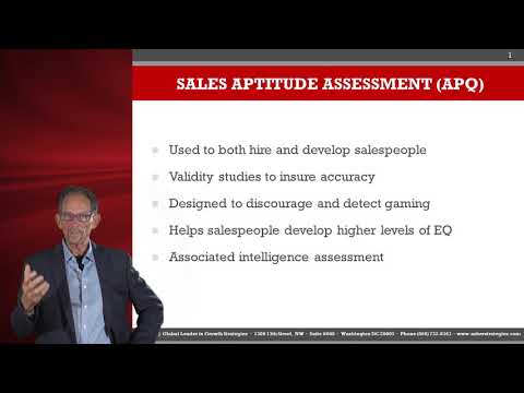 Sales Aptitude Assessment (APQ)