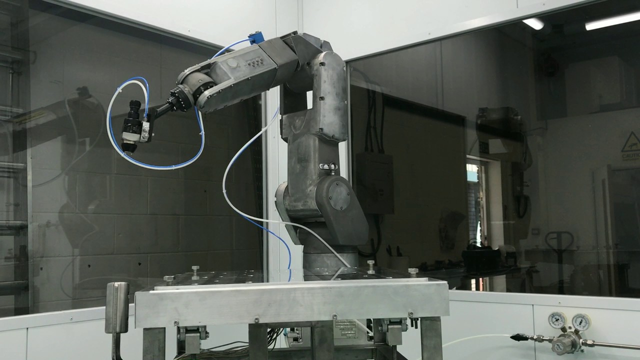 Dry run of the world's first robotic superblack coating cell for