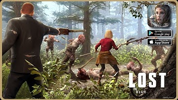 LOST IN BLUE : SURVIVE THE ZOMBIE ISLAND - LUNCH GAMEPLAY WALKTHROUGH ( ANDROID/IOS)