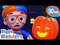 Blippi Playing In The Scare Contest 🐻 Blippi Wonders | Cartoons For Kids | After School Club