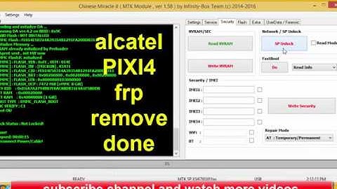 alcatel PIXI4 5045d sim lock | network unlock with cm2 dongle | gsm indus