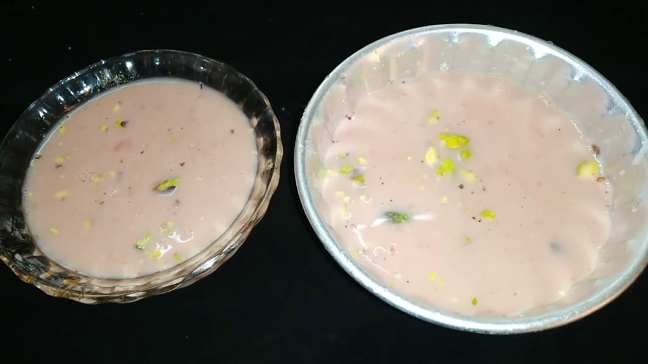 Watermillon pudding recipe in tamil /simple pudding/english subtitle