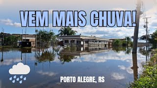 Nível da inundação baixa aos poucos em Porto Alegre, mas previsão do tempo não é boa - 09/05/2024