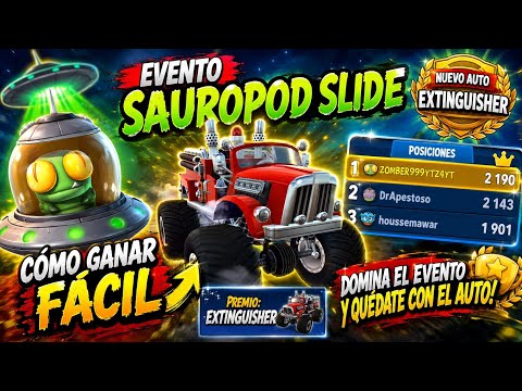 🔥Cómo Ganar el EXTINGUISHER FÁCIL! | Evento Sauropod Slide BBR2 