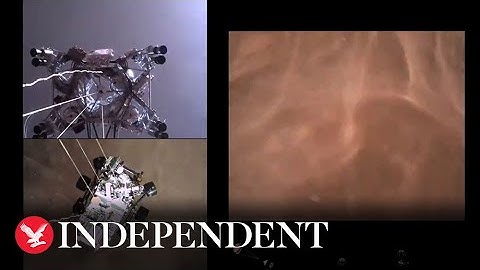 Nasa reveals stunning video of Perseverance Mars landing