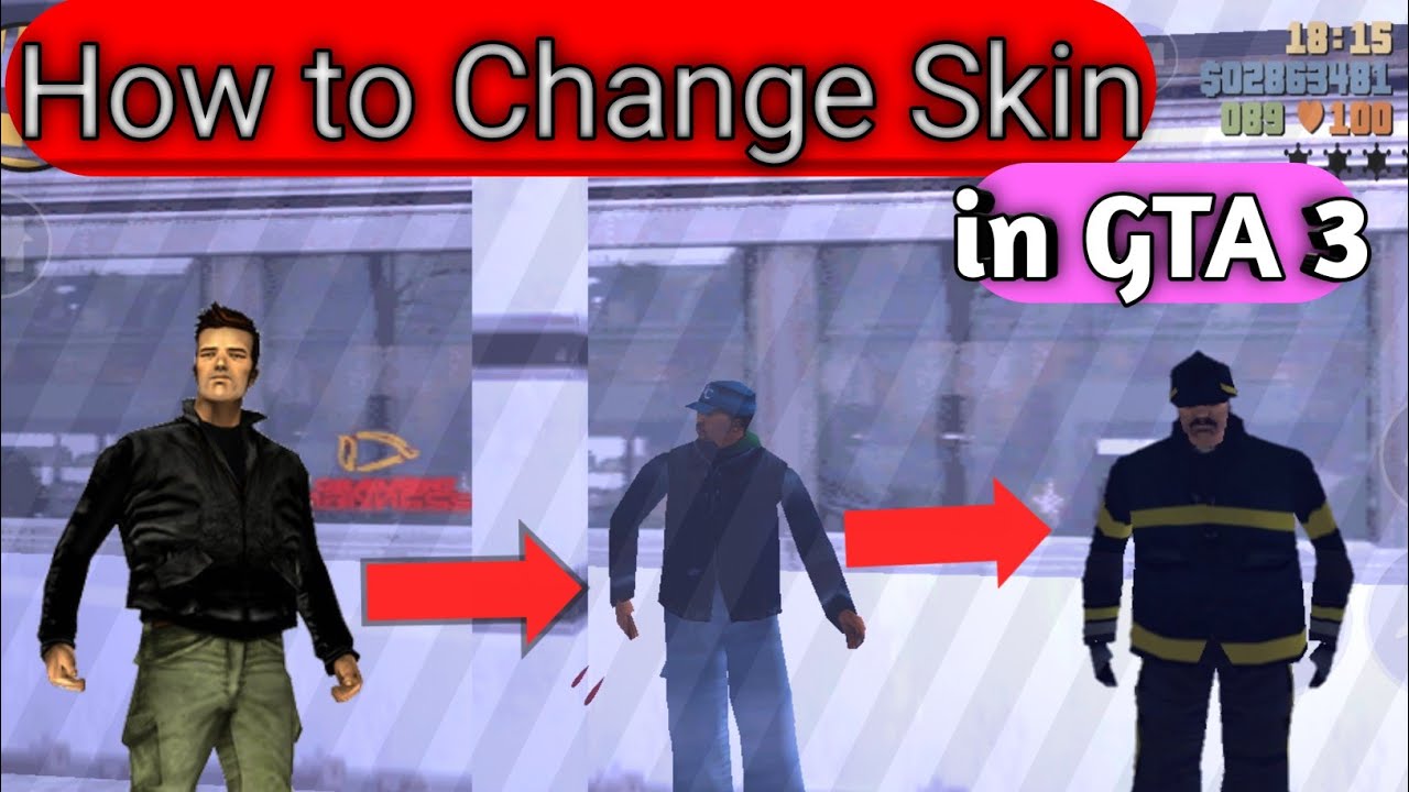 How to change skin/clothes in GTA 3 2020 YouTube