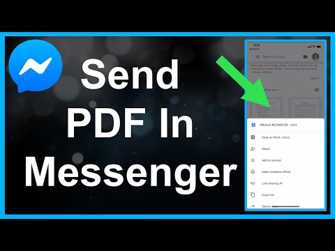 How To Send PDF File In Facebook Messenger