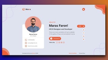 Responsive personal portfolio website template design || Part - 2