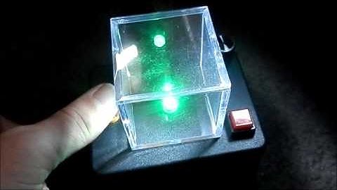 Photo theremin glowing cube drone synth thing... Is it the future?