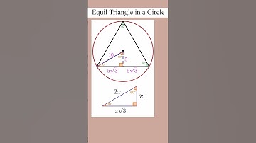 Equilateral Triangle in a Circle | DSAT Math Flashcards